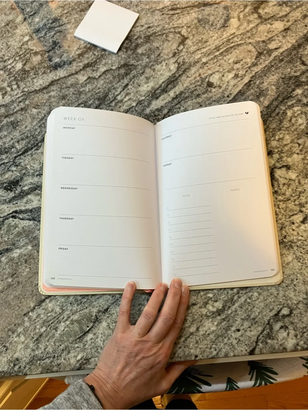 90-Day Powersheets Goal Planner - Natural Linen color + Goal Sticker Book